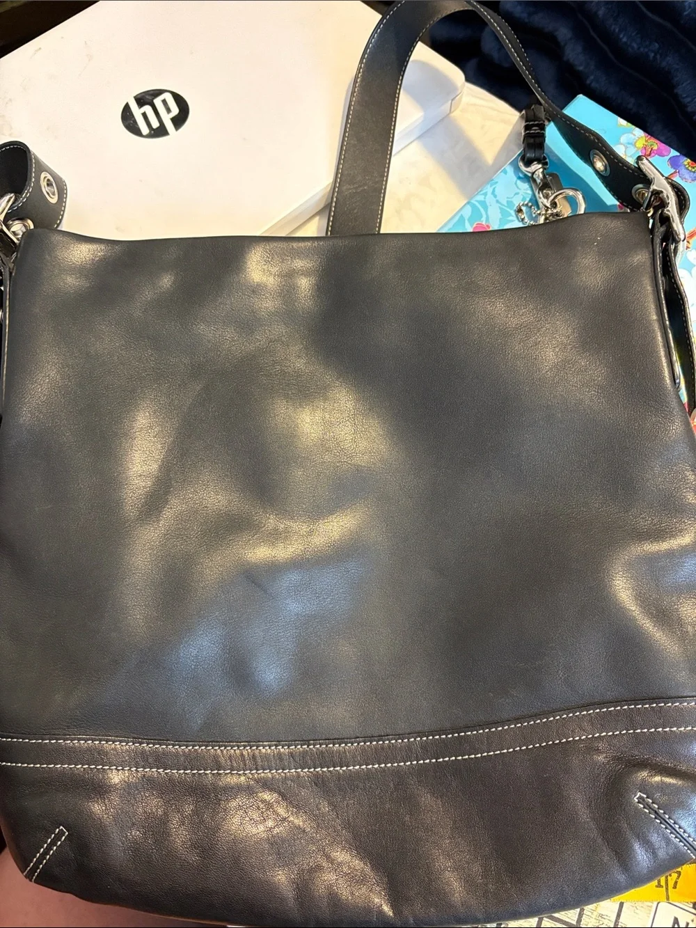 2005 Coach Legacy Slim duffle Leather Crossbody Bag